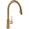thumbnail image 1 of Delta Trinsic Single Handle Pull-Down Kitchen Faucet in Champagne Bronze 9159-CZ-DST, 1 of 9