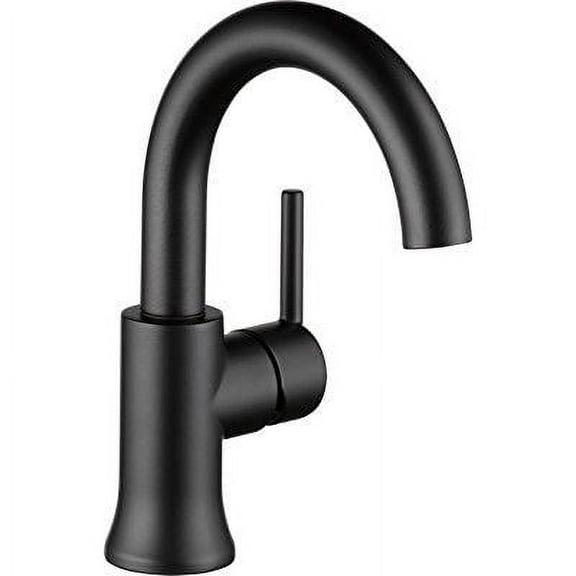 Delta Trinsic Single Handle Bathroom Faucet in Matte Black 559HA-BL-DST