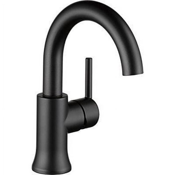 Delta Trinsic Single Handle Bathroom Faucet in Matte Black 559HA-BL-DST