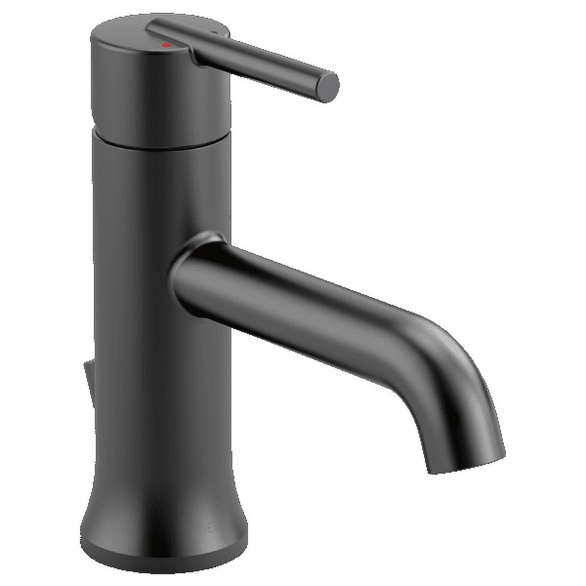 Sleek Matte Black Trinsic Single Handle Bathroom Faucet