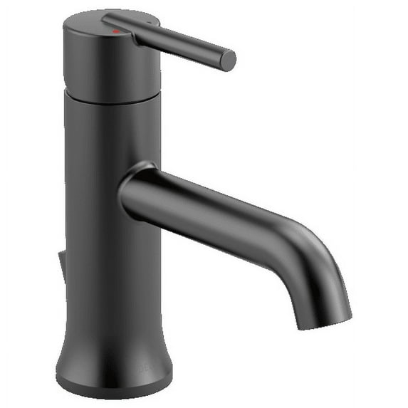 Delta Trinsic Single Handle Bathroom Faucet in Matte Black 559LF-BLMPU