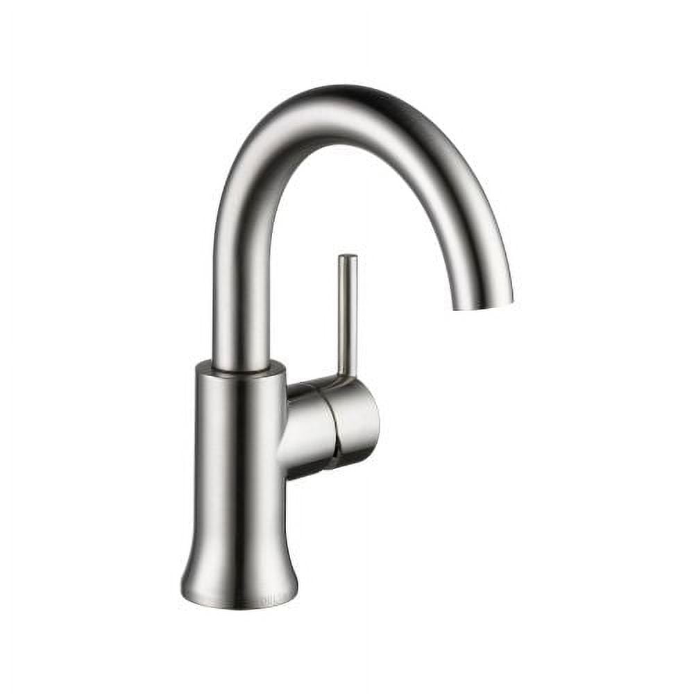 Delta Trinsic Single Handle High-Arc Spout Bathroom Faucet in