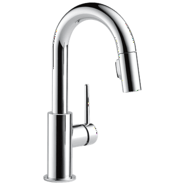 Delta Trinsic Single Handle Pull-Down Bar / Prep Faucet in Chrome 9959-DST