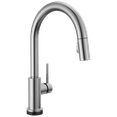 thumbnail image 1 of Delta Trinsic Single Handle Pull-Down Kitchen Faucet with Touch2O Technology in Arctic Stainless 9159T-AR-DST, 1 of 21
