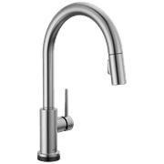 Delta Trinsic Single Handle Pull-Down Kitchen Faucet with Touch2O Technology in Arctic Stainless 9159T-AR-DST