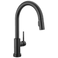thumbnail image 1 of Delta Trinsic Single Handle Pull-Down Kitchen Faucet with Touch2O® Technology in Matte Black 9159T-BL-DST, 1 of 5