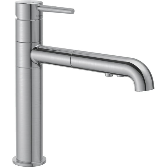 Delta Trinsic Single Handle Pull-Out Kitchen Faucet, Arctic Stainless