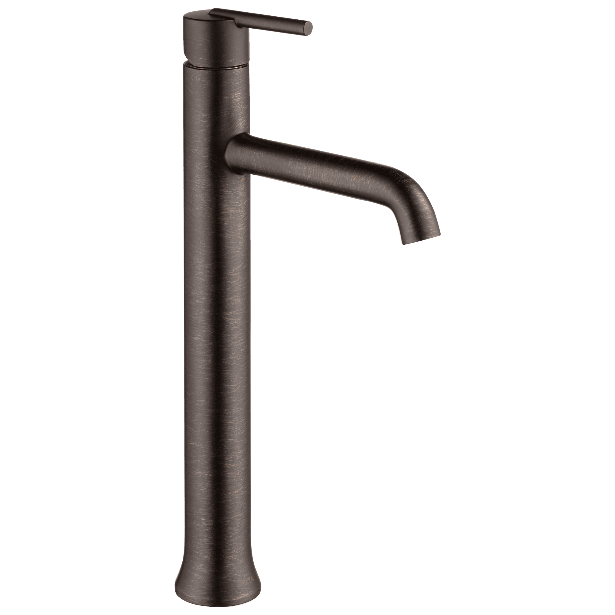 Sleek Venetian Bronze Single Hole Vessel Bathroom Faucet