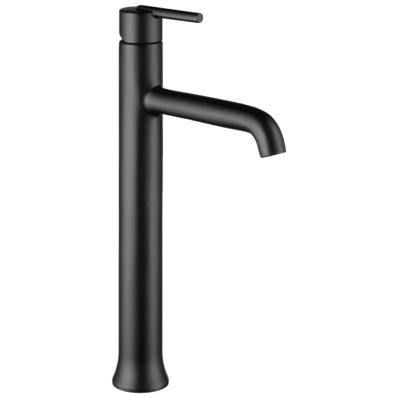 Delta Trinsic Single Handle Vessel Bathroom Faucet in Matte Black 759-BL-DST