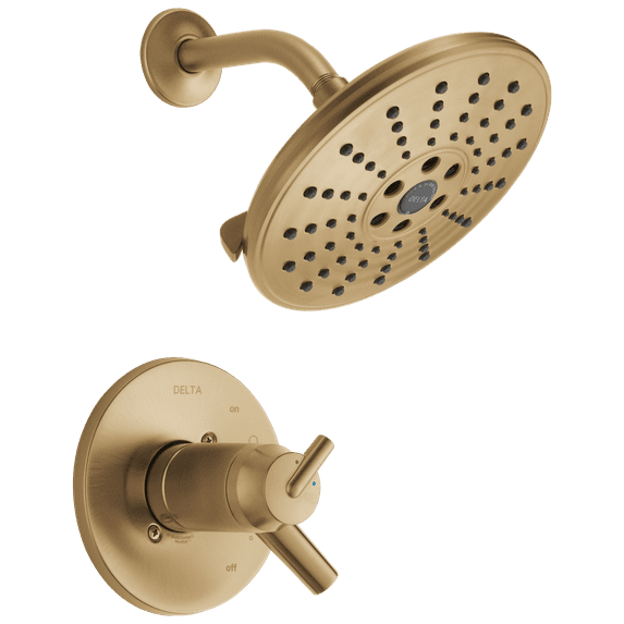 Delta Trinsic TempAssureî 17T Series H2Okineticî Shower Trim in Champagne Bronze T17T259-CZH2O