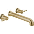 thumbnail image 1 of Delta Trinsic Wall Mounted Tub Filler, Champagne Bronze, 1 of 3