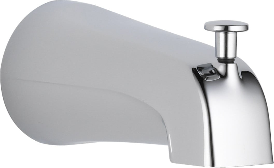 Chrome Wall Mounted Tub Spout with Diverter