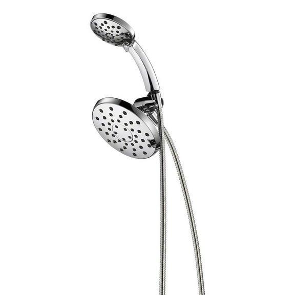 Delta Two Showers in One, 7-Spray Setting Showerhead Combo, Chrome