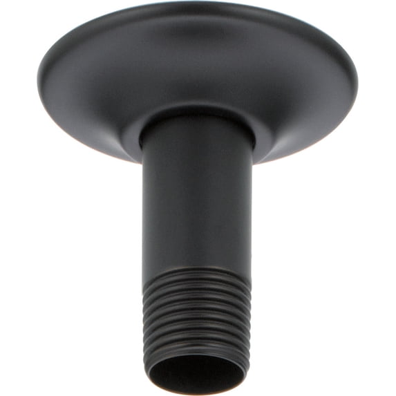 Delta U4996-BL 3" Ceiling Mounted Shower Arm And Shower Arm Flange - Black