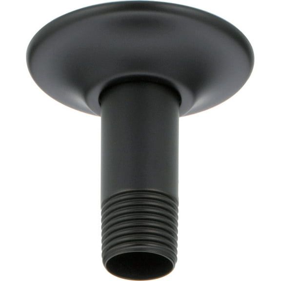 Delta U4996 3" Ceiling Mounted Shower Arm And Shower Arm Flange - Black