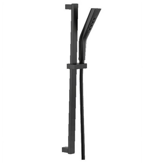 Delta Universal Showering Components 3-Setting Slide Bar Hand Shower in Matte Black