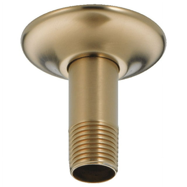 Delta Universal Showering Components Ceiling Mount Shower Arm & Flange in Champagne Bronze
