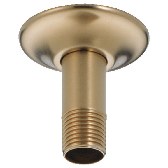 Delta Universal Showering Components Ceiling Mount Shower Arm & Flange in Champagne Bronze