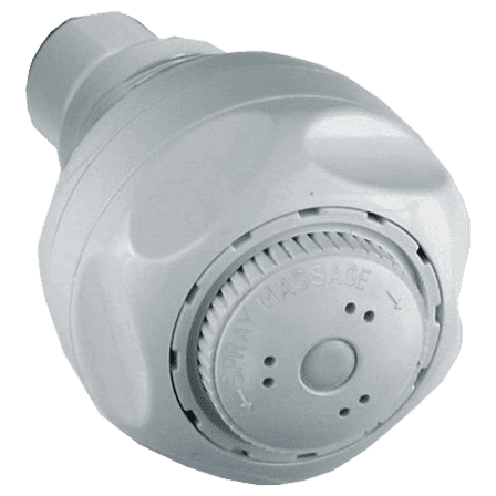 Delta Universal Showering Components Fundamentals 3-Setting Shower Head White