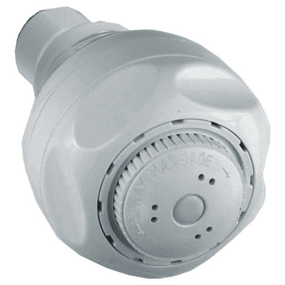 Delta Universal Showering Components Fundamentals 3-Setting Shower Head White