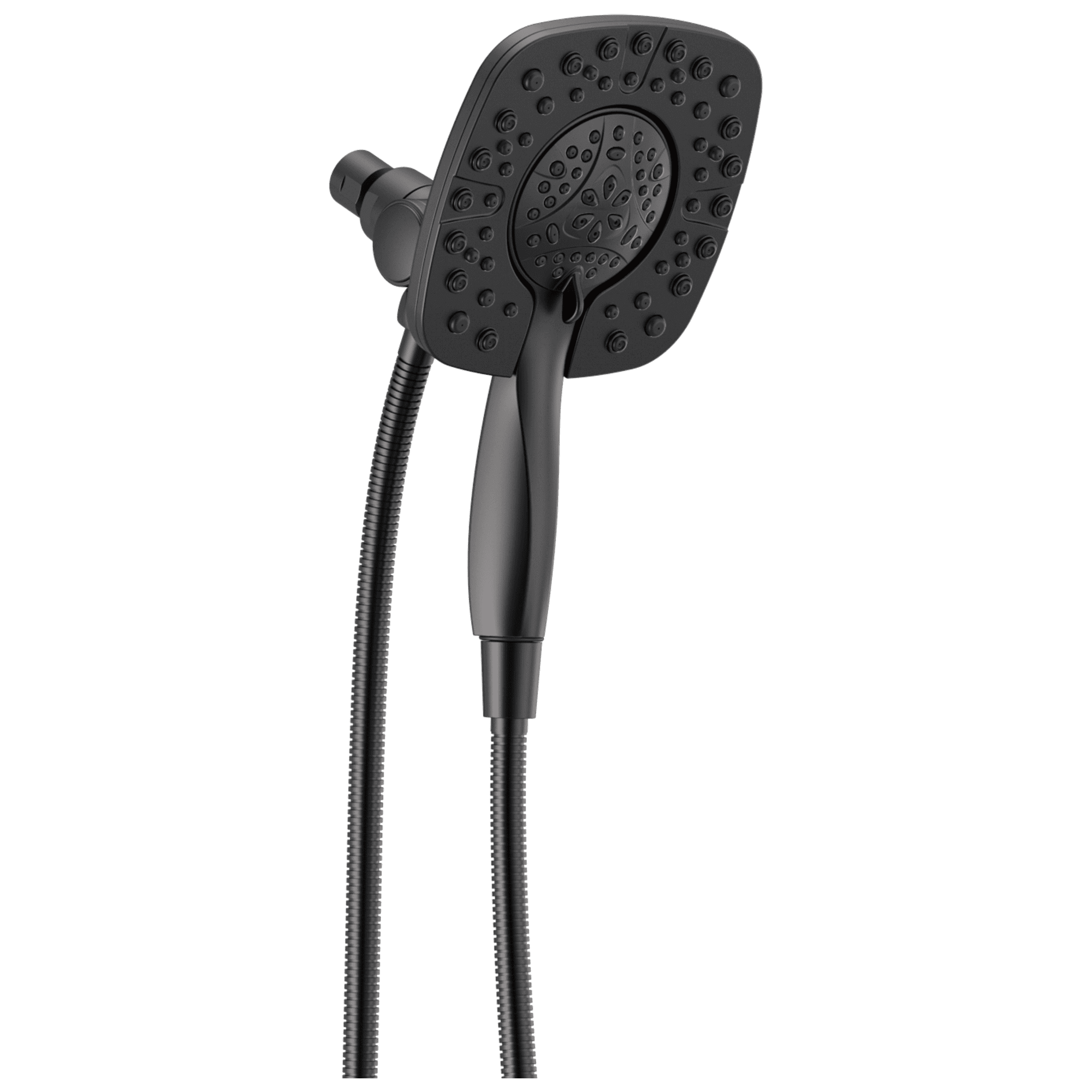 Matte Black Dual Shower Head with Handheld Spray