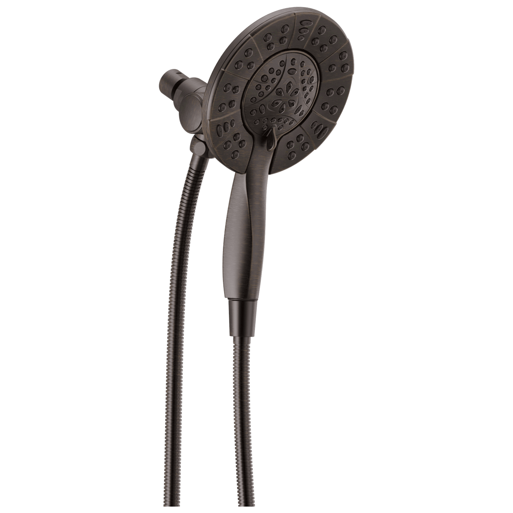 Venetian Bronze 4-Setting Dual Shower Head with Handheld Spray