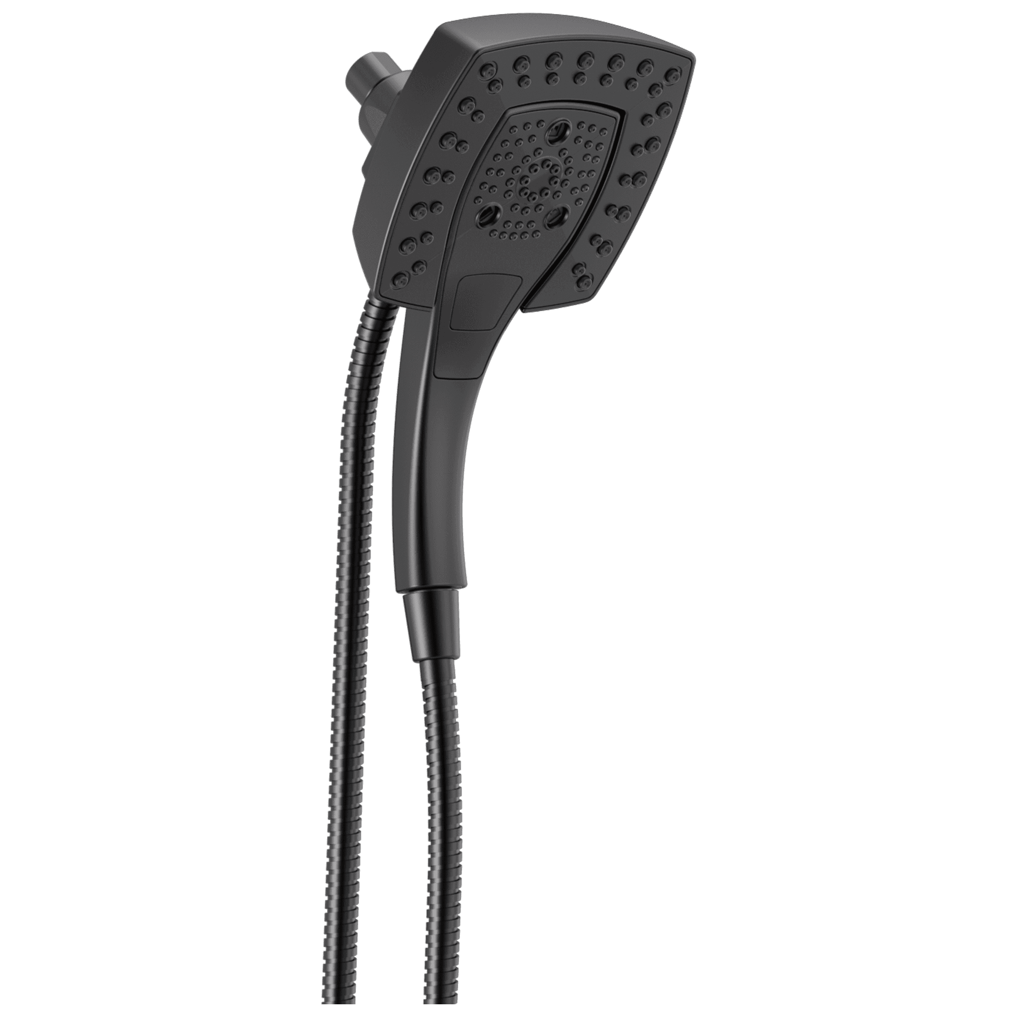 Matte Black Stainless Steel Dual Handheld Wall Mount Shower