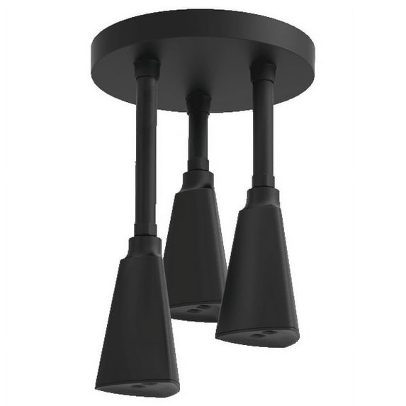 Delta Universal Showering Components Pendant Raincan Shower Head in Matte Black