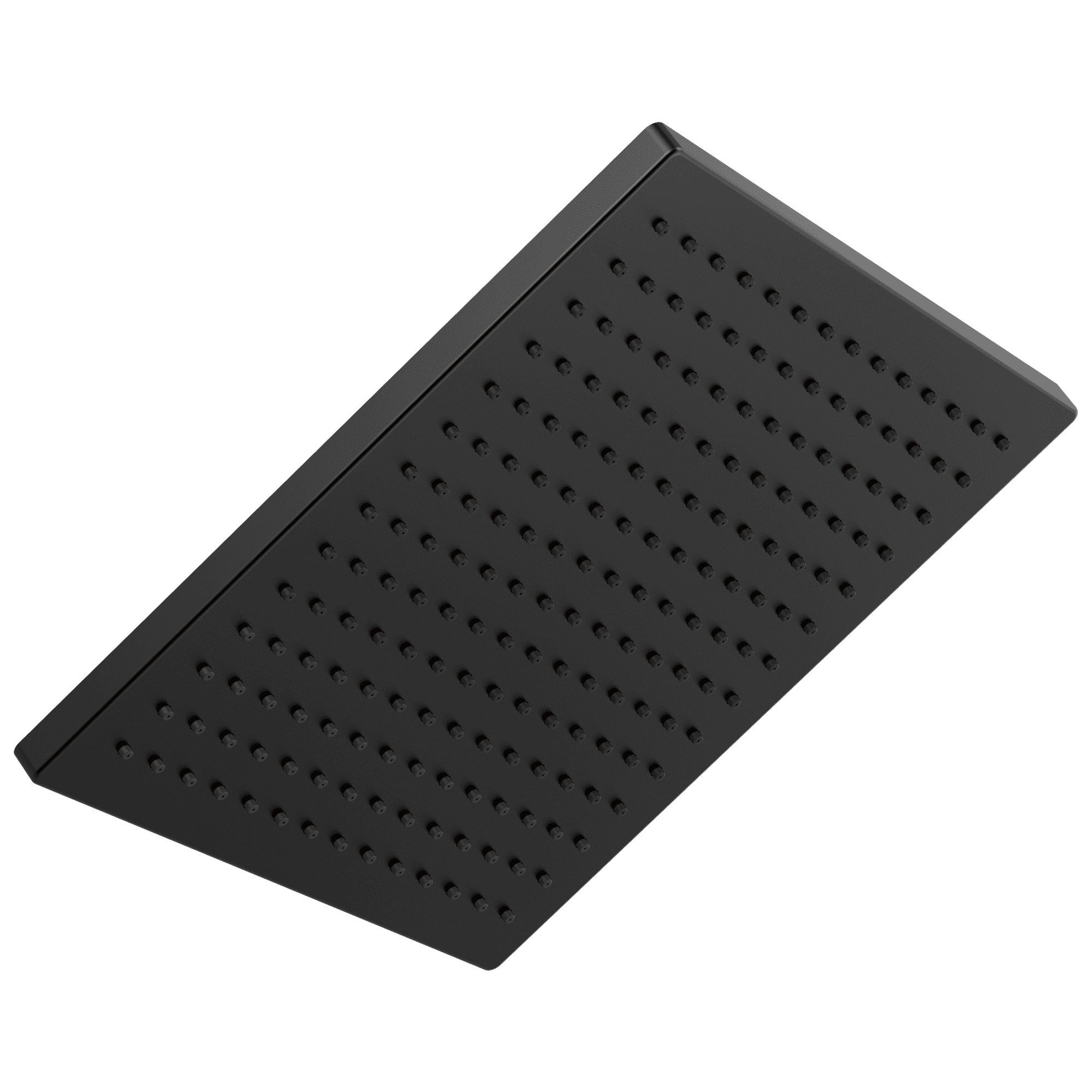 Matte Black Square Metal Ceiling Mount Rain Shower Head