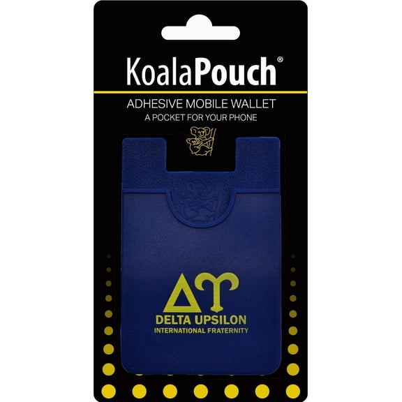 Delta Upsilon - Koala Pouch - Adhesive Cell Phone Wallet