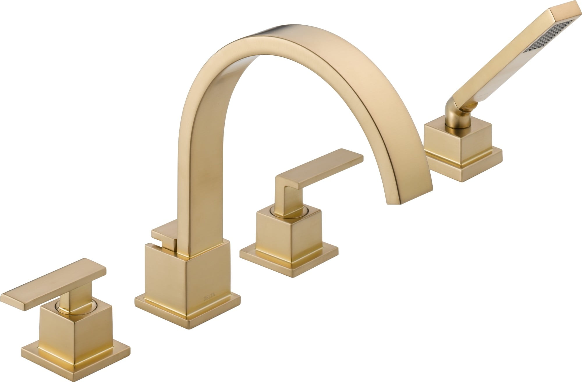 Champagne Bronze Roman Tub Faucet with Handshower