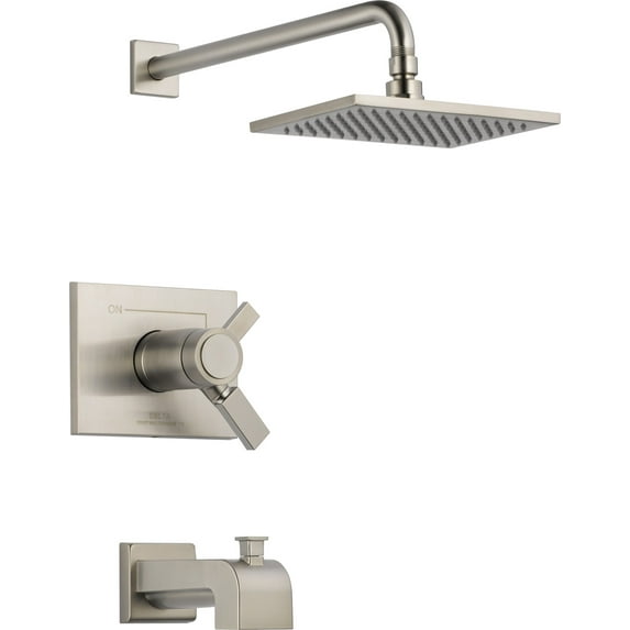 Delta Vero TempAssure 17T Series Tub & Shower Trim, Stainless