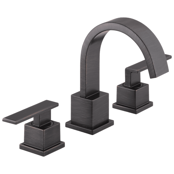 Delta Vero Two Handle Widespread Bathroom Faucet, Venetian Bronze