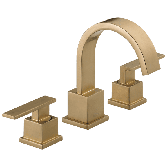 Delta Vero Two Handle Widespread Bathroom Faucet in Champagne Bronze 3553LF-CZ