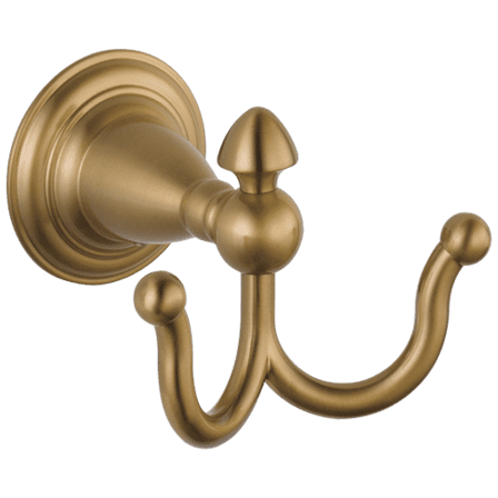 Delta Victorian Double Robe Hook, Champagne Bronze