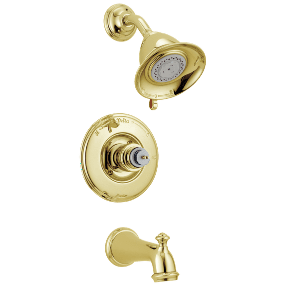 Delta Victorian Monitor 14 Series Tub & Shower Trim - Less Handle, Polished Brass