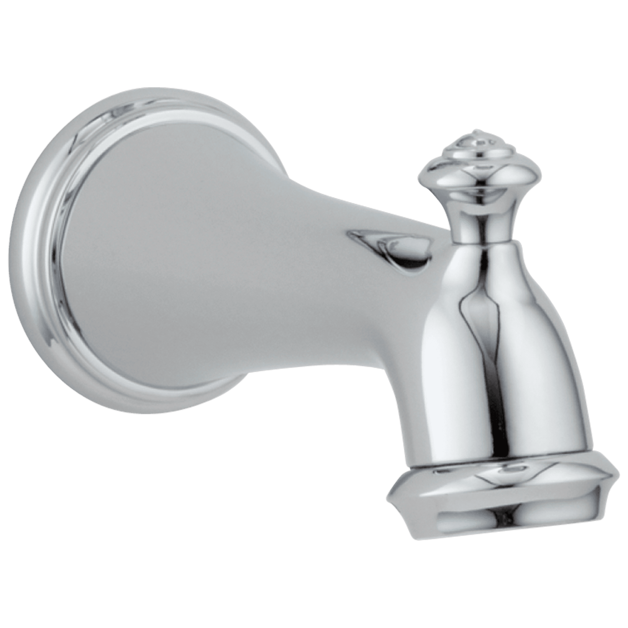 Chrome Wall Mounted Tub Spout with Diverter