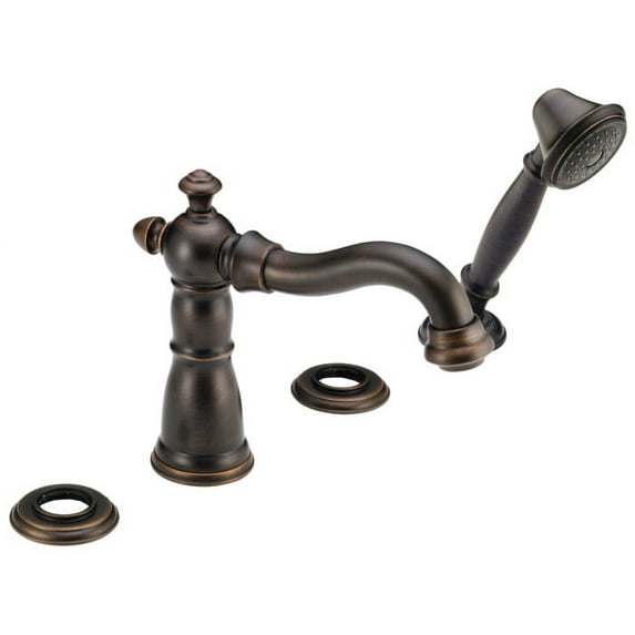 Delta Victorian Roman Tub with Hand Shower Trim - Less Handles, Venetian Bronze