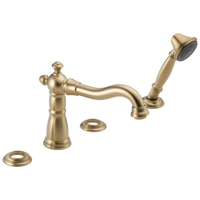 Delta Victorian Roman Tub with Hand Shower Trim - Less Handles in Champagne Bronze