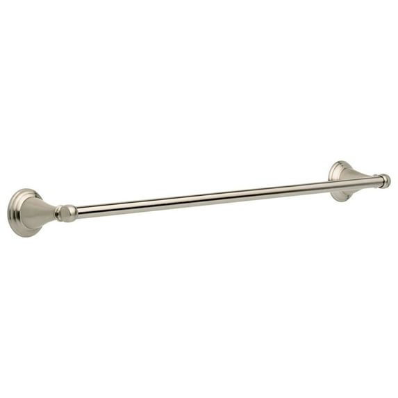 Delta Windemere Brushed Nickel Silver Towel Bar 24 in. L Die Cast Zinc