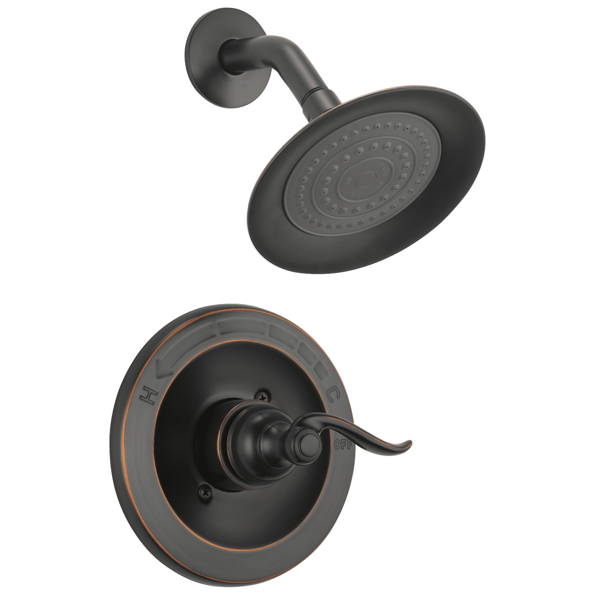 Windemere Oil Rubbed Bronze Rain Shower Faucet Set