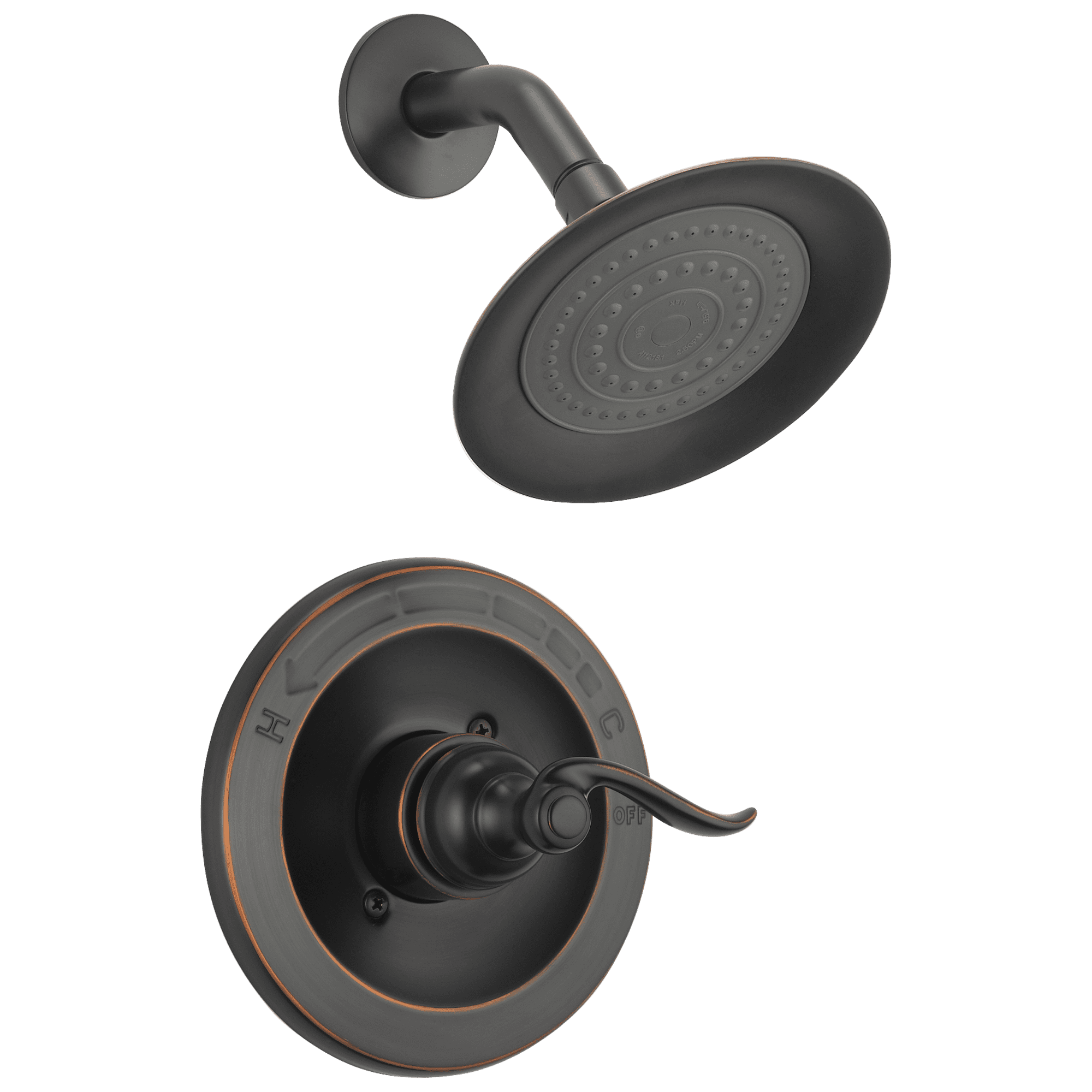 Windemere Oil Rubbed Bronze Rain Shower Faucet Set
