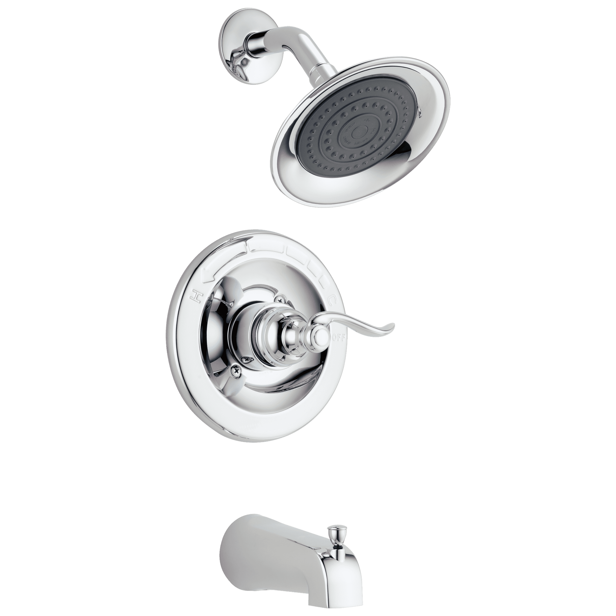 Windemere 6" Chrome Rainfall Wall-Mounted Shower Head Kit