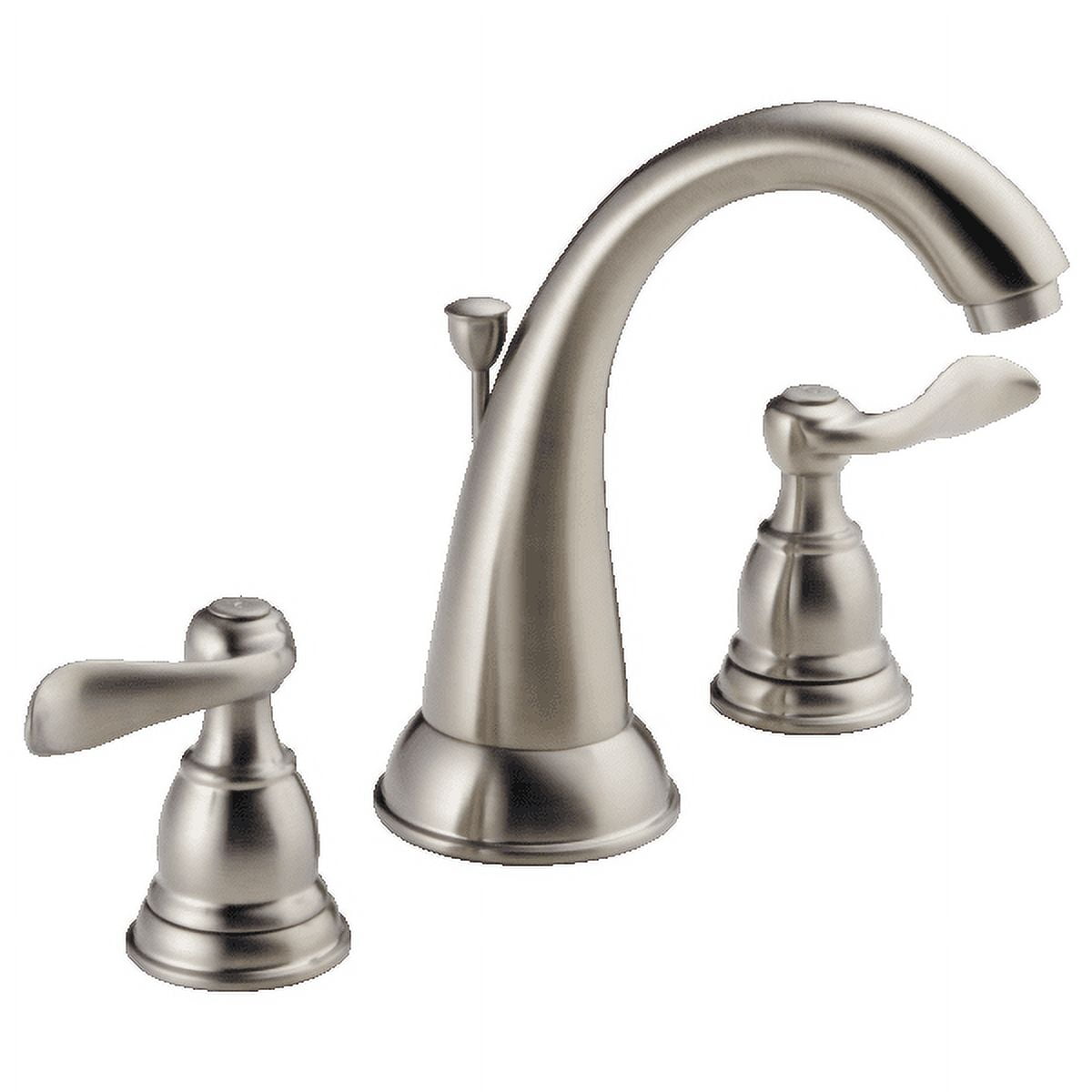 Windemere Brushed Nickel 2-Handle High Arc Bathroom Faucet