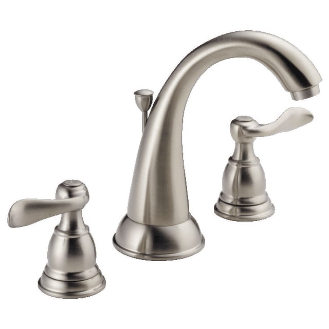 Delta Windemere Two Handle Widespread Bathroom Faucet in Stainless B3596LF-SS