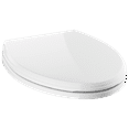 thumbnail image 1 of Delta Wycliffe Slow-Close Elongated Closed Front Toilet Seat with NoSlip Bumpers in White 811901-WH, 1 of 4