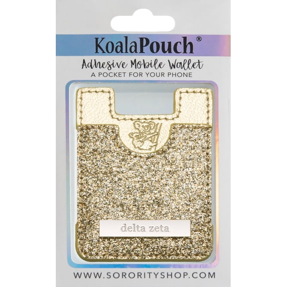 Delta Zeta - Glitter Koala Pouch (Gold)