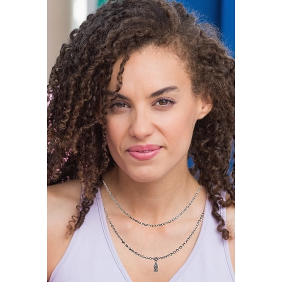 Delta Zeta Silvertone Double Chain Fashion Necklace, Adjustable From 18 Inches To 21 Inches.What A Great Gift For Yourself,A Friend, Or Family Member. Hypoallergenic-Safe, No Nickel, Lead In The Metal