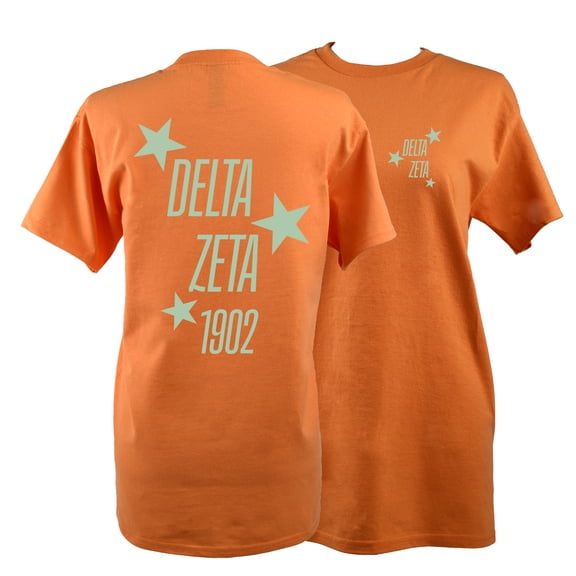 Delta Zeta T-Shirt - Showgirl Design, 100% Cotton Soft T-Shirt, Size Medium