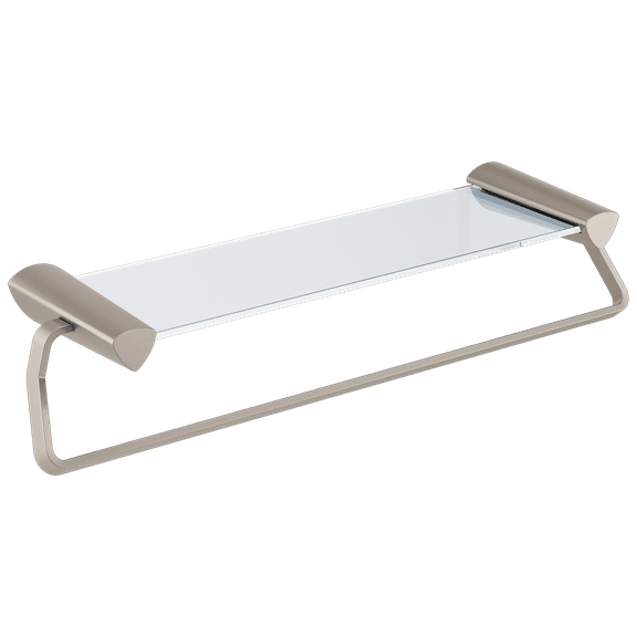 Delta Zura 24" Towel Bar with Glass Shelf in Stainless
